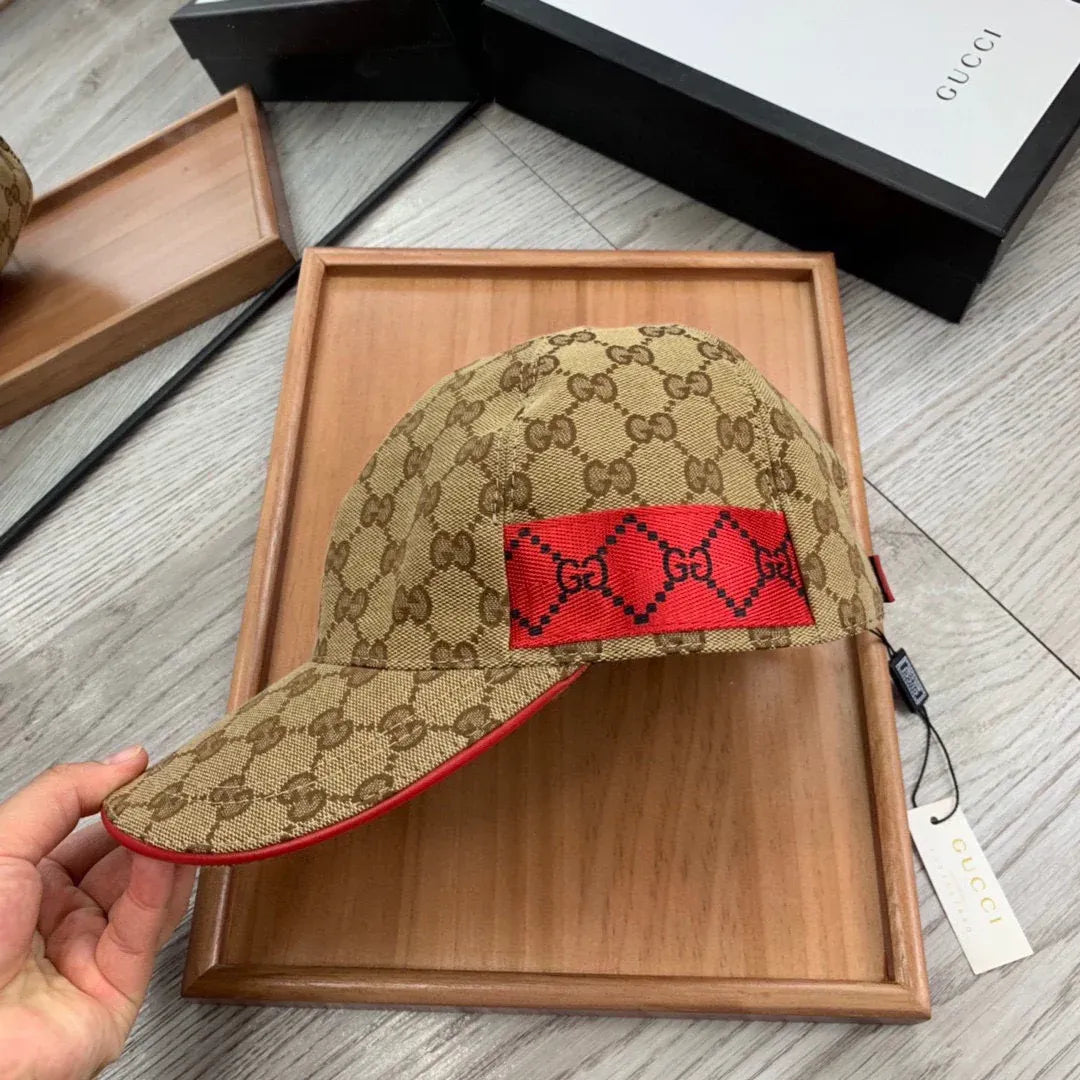 Brown and White Caps