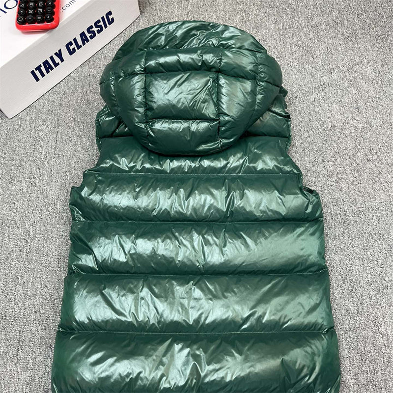 Winter down vest for men 90% white duck down filler