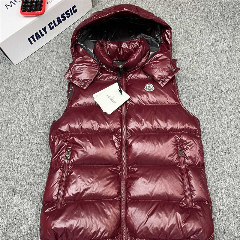 Winter down vest for men 90% white duck down filler
