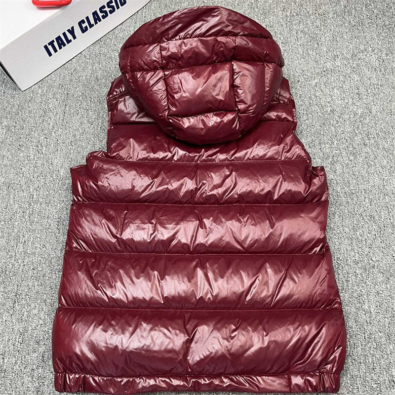 Winter down vest for men 90% white duck down filler