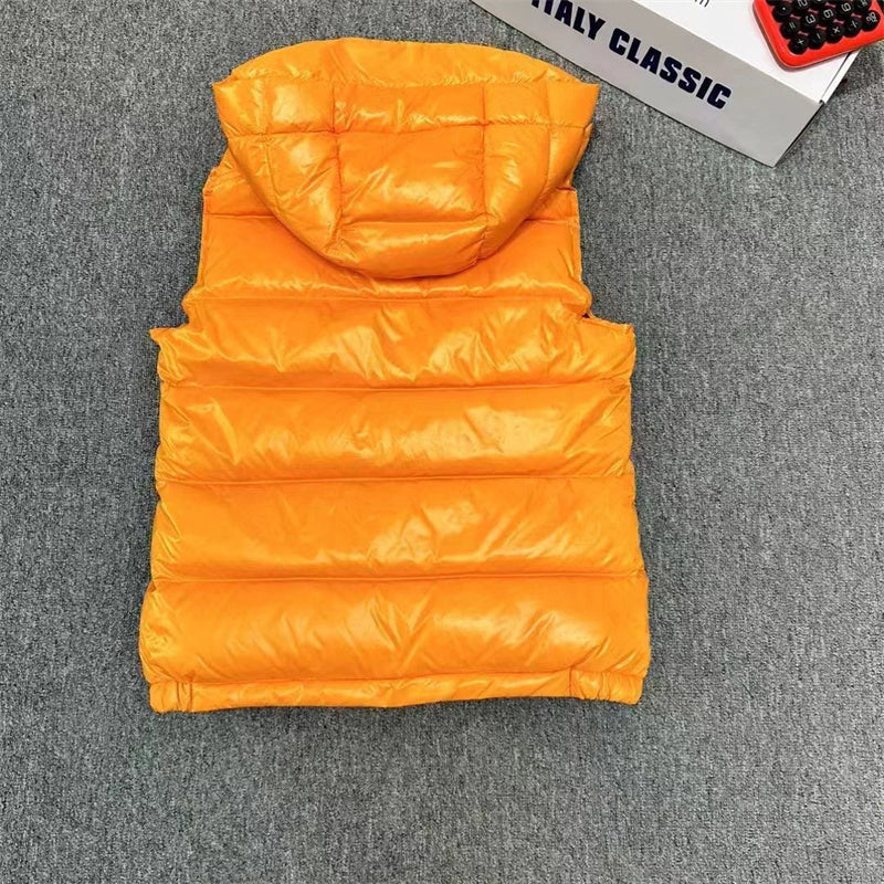 Winter down vest for men 90% white duck down filler