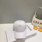 White, Grey and Black Caps Prada