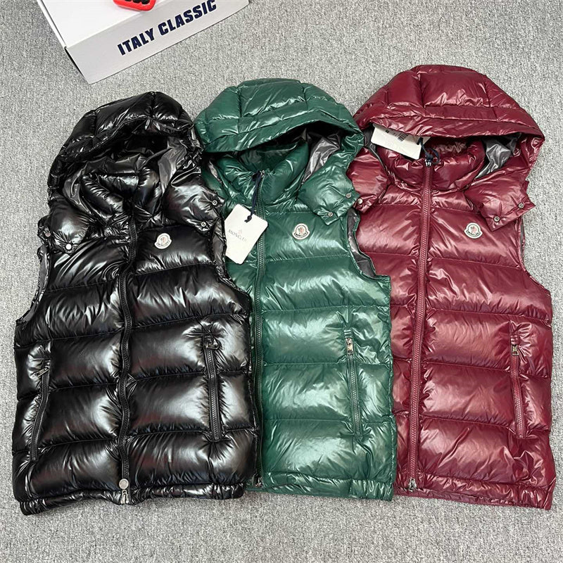 Winter down vest for men 90% white duck down filler