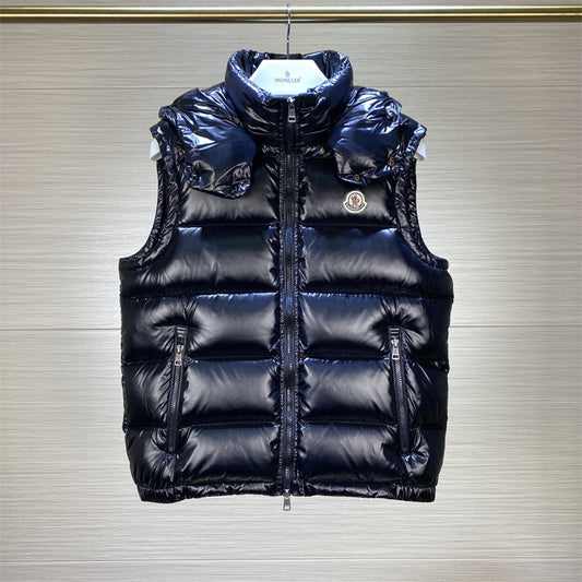 Men down vest winter 90% white duck down filler puffer jacket