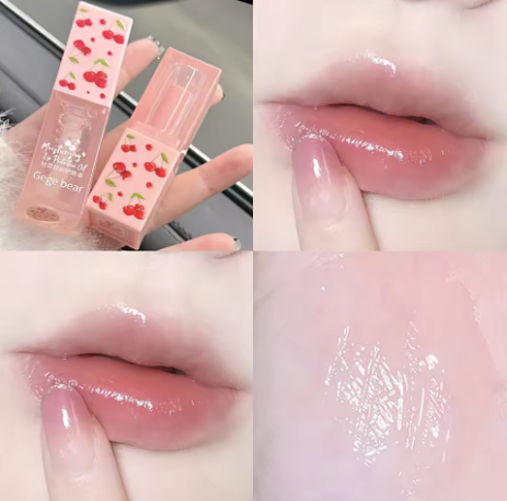 Cherry Moisturizing Lip Balm and Gege Bear Collection Light Moisturizing and Soothing Lip Balm for Winter Use