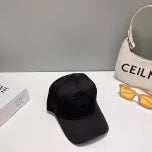 White, Grey and Black Caps Prada