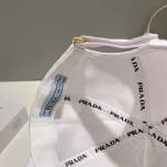 White, Grey and Black Caps Prada