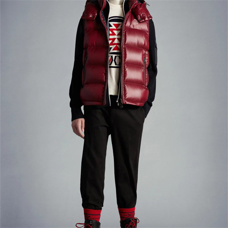 Winter down vest for men 90% white duck down filler