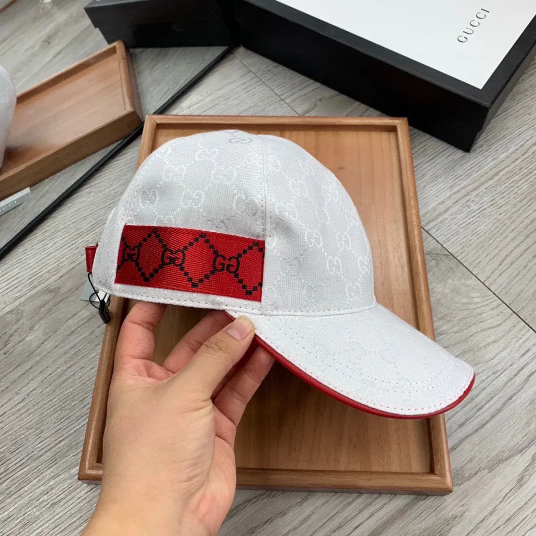 Brown and White Caps