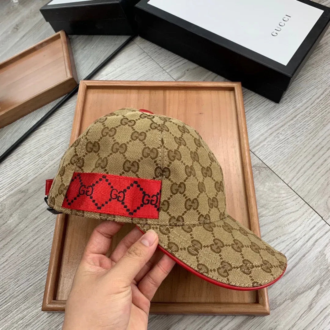 Brown and White Caps