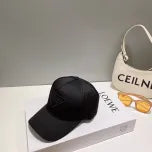 White, Grey and Black Caps Prada