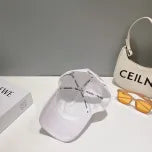 White, Grey and Black Caps Prada