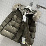 Women winter down jacket 90% white duck down puffer jacket S-XL