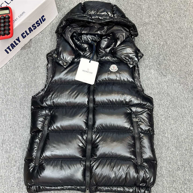 Winter down vest for men 90% white duck down filler