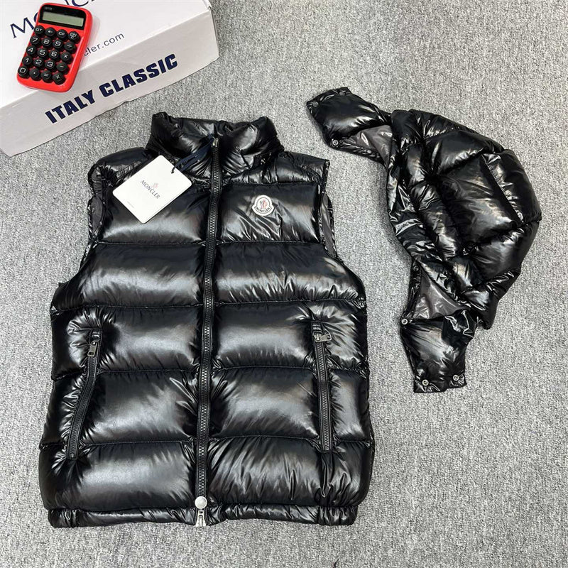Winter down vest for men 90% white duck down filler
