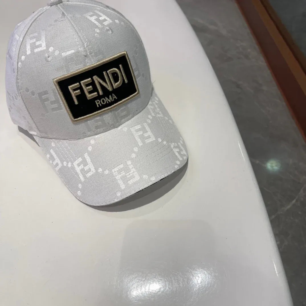 White, brown and black Caps