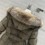 Women winter down jacket 90% white duck down puffer jacket S-XL