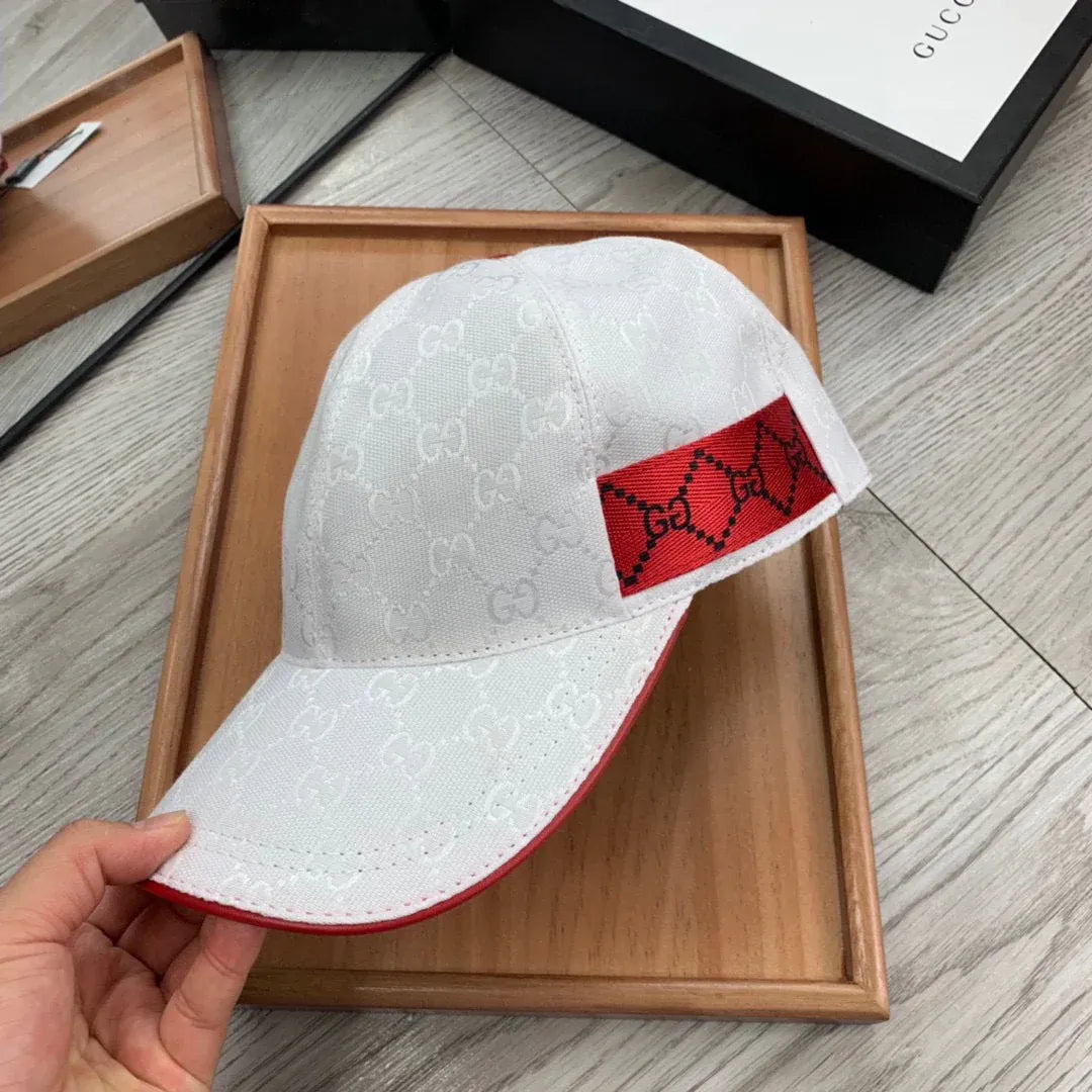 Brown and White Caps