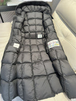 Women winter down jacket 90% white duck down long puffer jacket S-XL